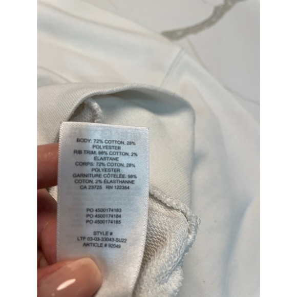 TNA Airy Fleece Perfect Cropped Half Quarter Zip Crop Sweatshirt M - Picture 4 of 6